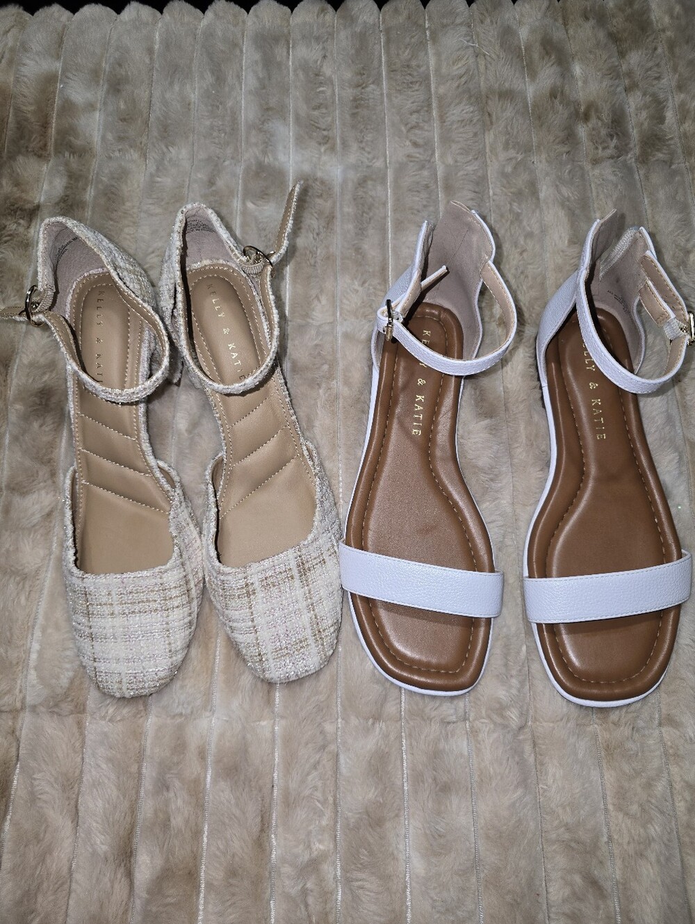 White Ankle-Strap Sandals